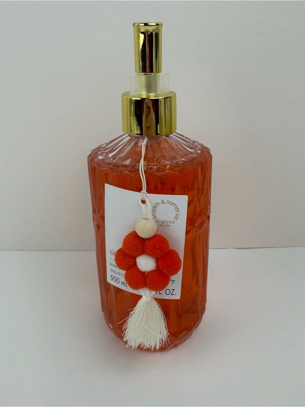 Asquith & Somerset Strawberry Fields Hand Wash 16.9oz Glass Bottle